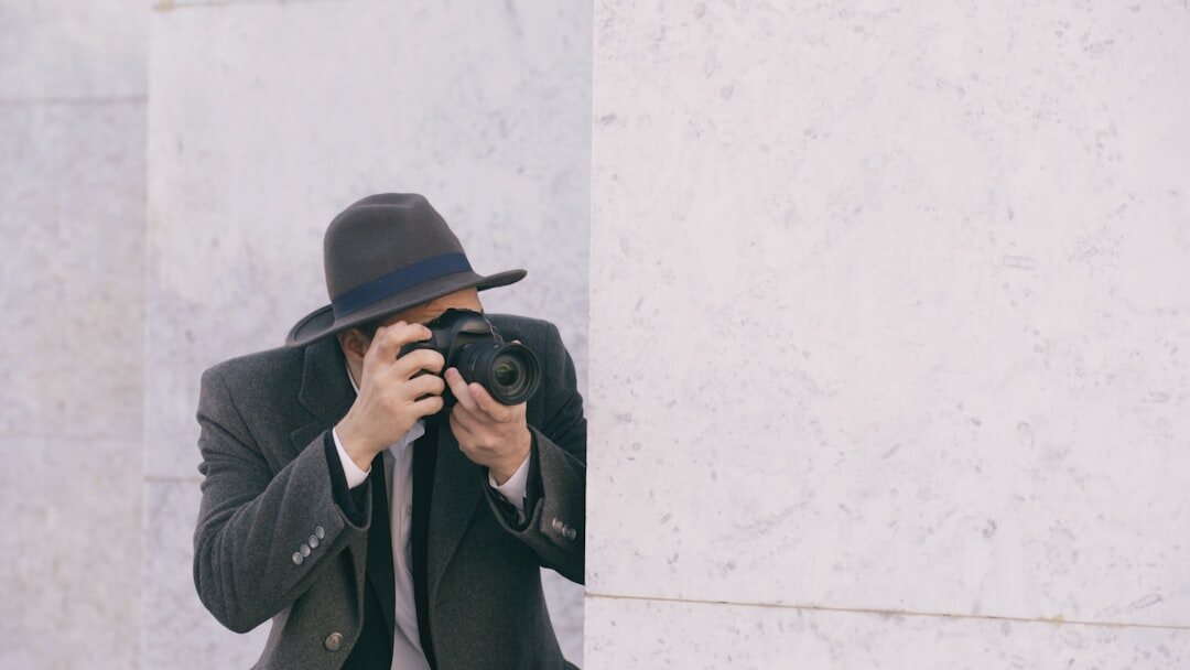 man in suit on camera
